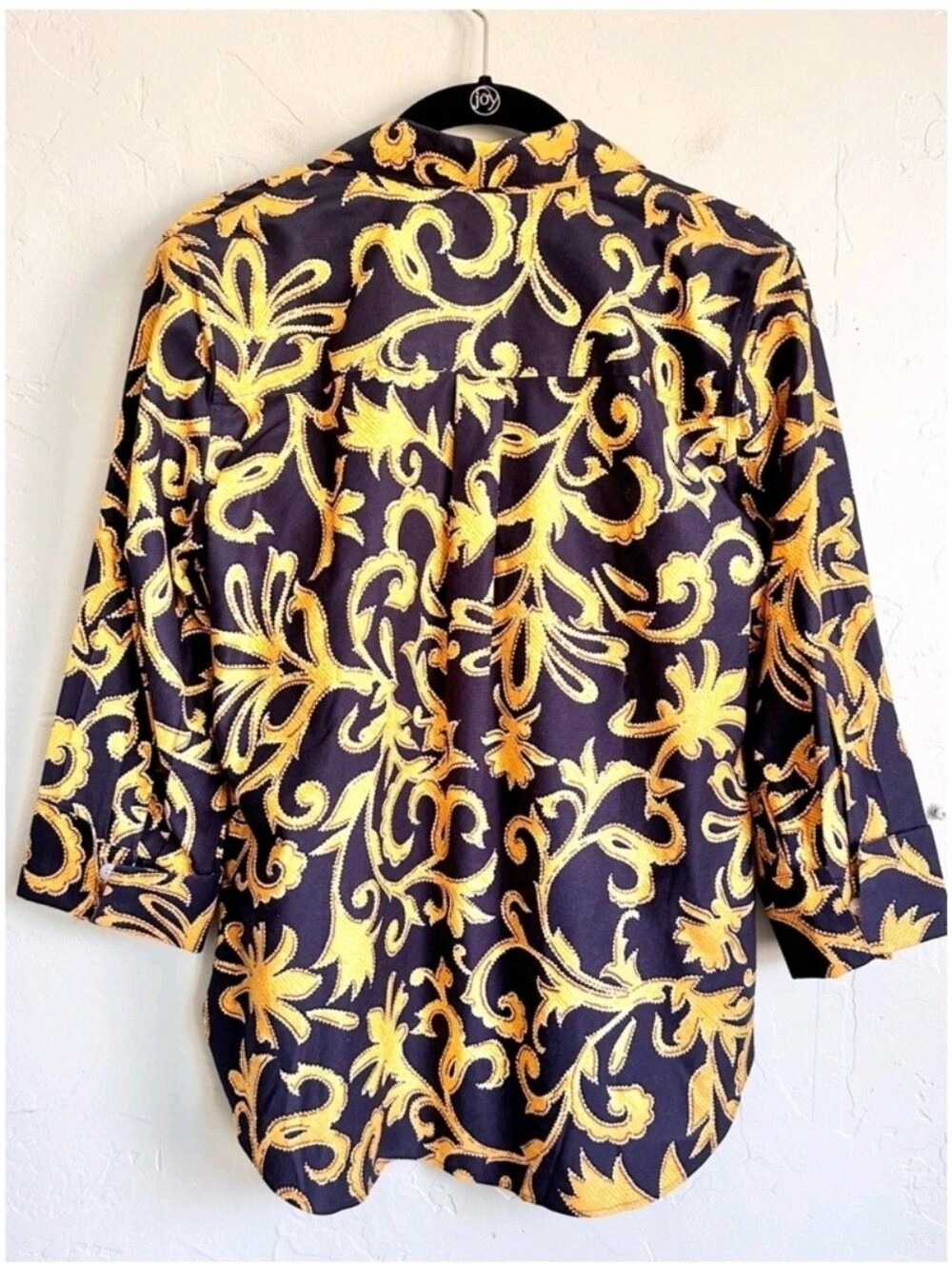 🌞CHICO'S ABSTRACT SWIRL SHIRT   NO IRON    SIZE 2      NWT - Picture 2 of 9